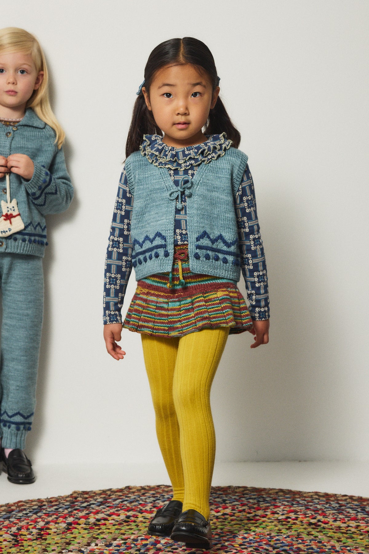 <Misha&Puff> SWEETHEART TOP - MOONLIGHT RAILROAD FLORAL 26Winter