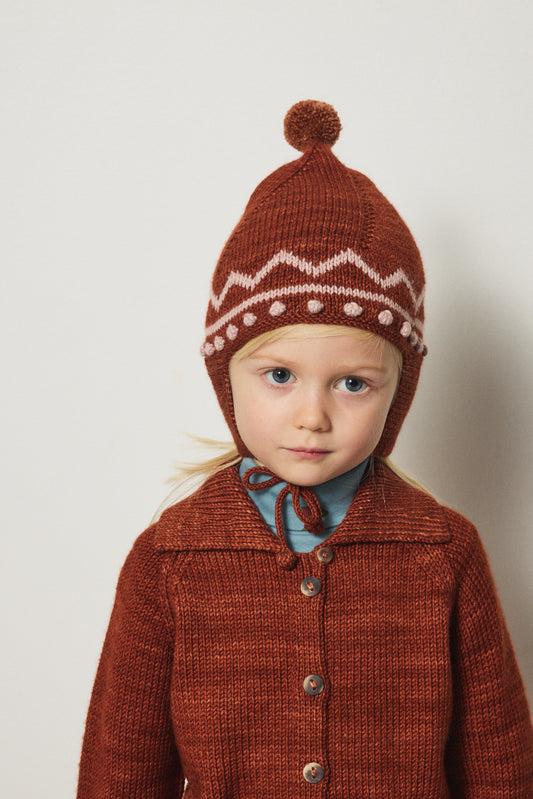 <Misha&Puff> ZIG ZAG POINTY PEAK HAT - CEDAR 26Winter　