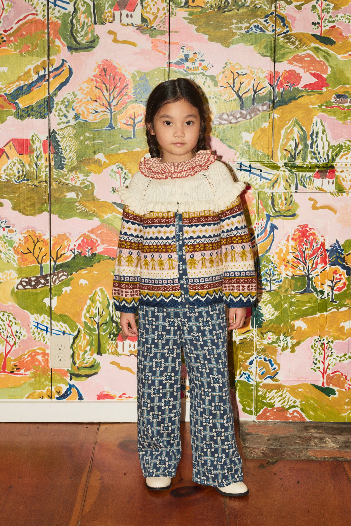 <Misha&Puff> SWEETHEART TOP - CANDYFLOSS LITTLE HOUSE FLORAL 26Winter