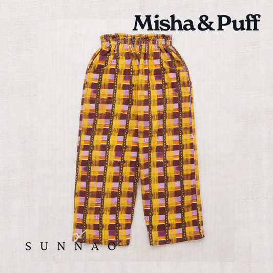 <Misha&Puff>Camp Pant - Plum Watercolor Plaid