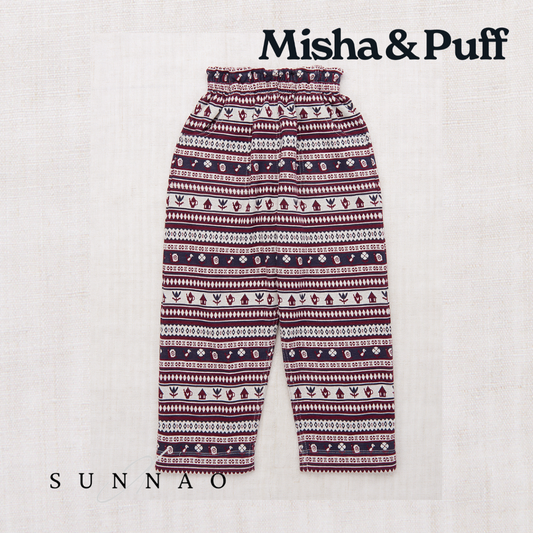 <Misha&Puff>Camp Pants - Fig Dacha Stripe