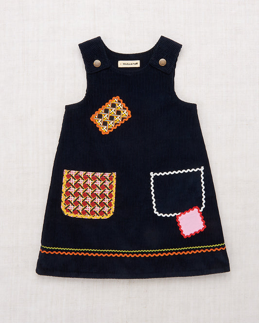 <Misha&Puff>Corduroy Patchwork Freda Dress（2-8Y）-Misha＆Puff-SUNNAO