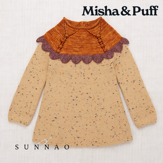 <Misha&Puff>Scallop Yoke Tunic Dress