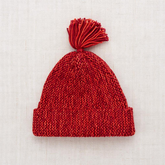 <Misha&Puff>Tassel Garter Hat - Red Flame／Berry Marl（2-8Y）-Misha＆Puff-SUNNAO