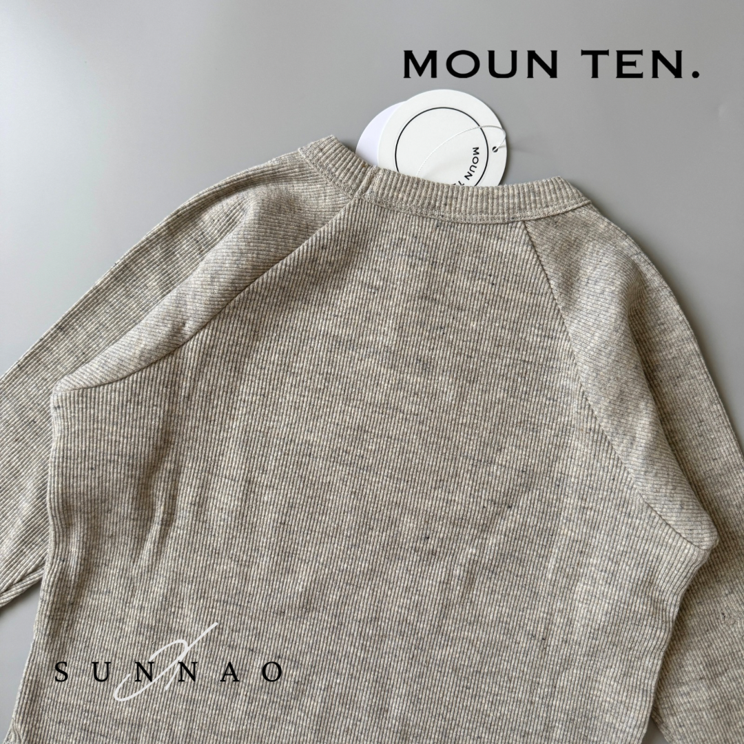 <Moun ten.> eco rib longsleeve - heather gray