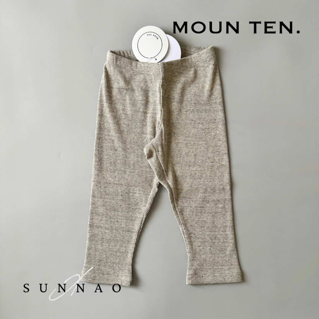 <Moun ten.> eco rib leggings - heather gray