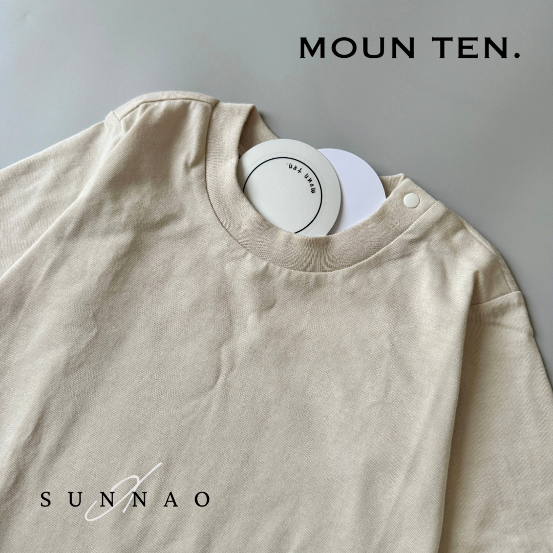 <Moun ten.> longsleeve logo - sand