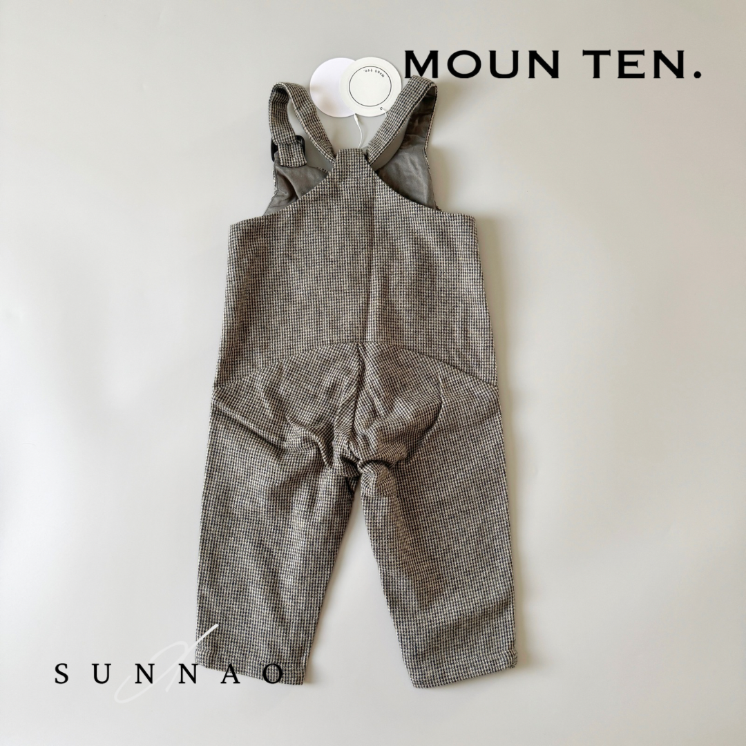 <Moun ten.> cotton tweed - sand x bk