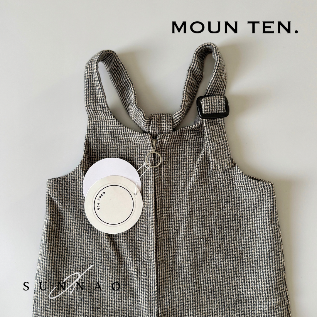 <Moun ten.> cotton tweed - sand x bk