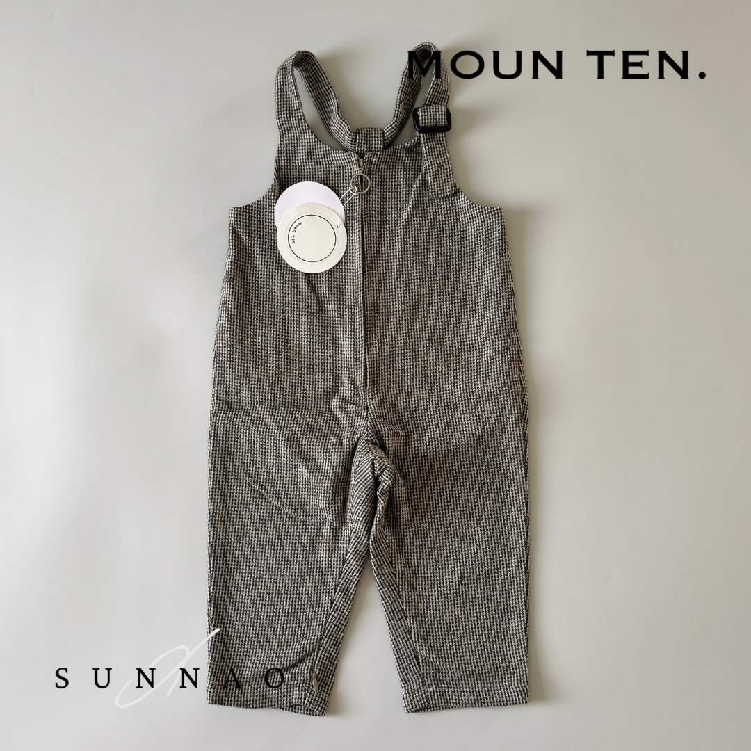 <Moun ten.> cotton tweed - sand x bk
