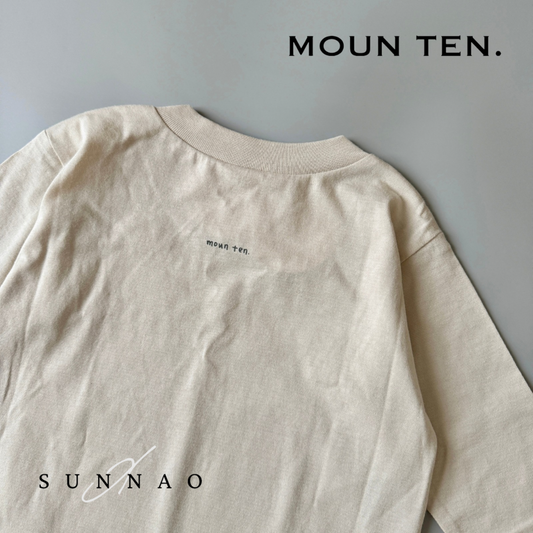 <Moun ten.> longsleeve logo - sand