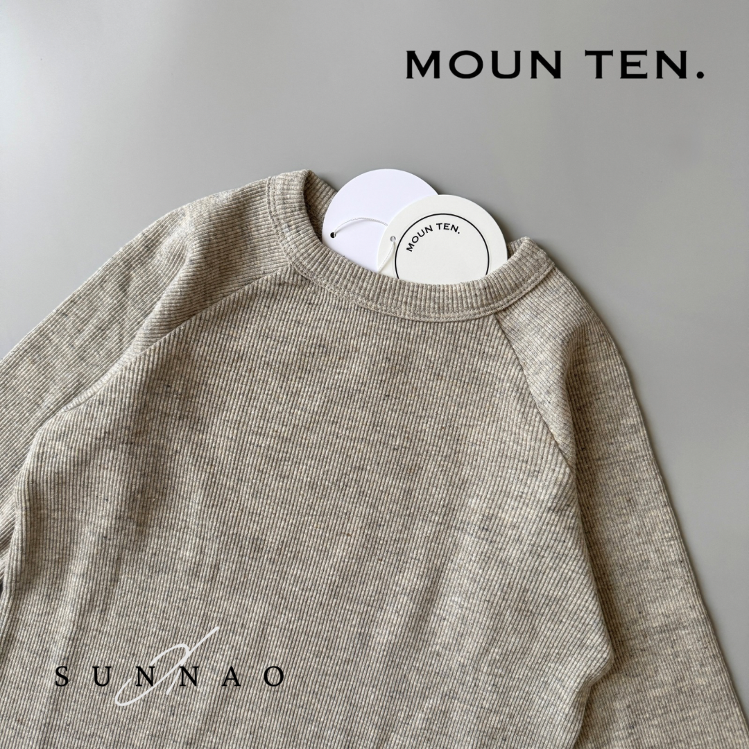 <Moun ten.> eco rib longsleeve - heather gray