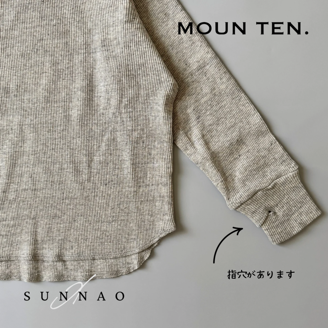 <Moun ten.> eco rib longsleeve - heather gray