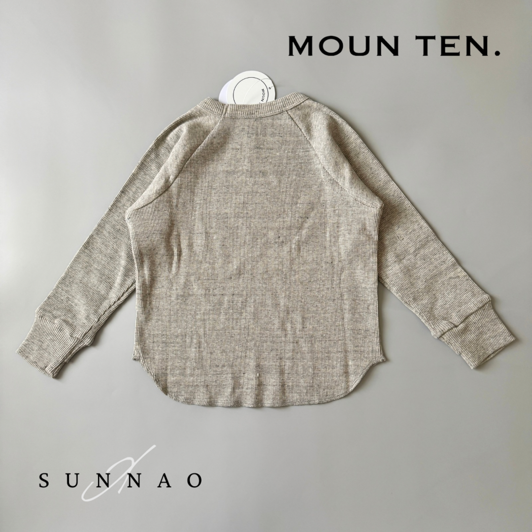 <Moun ten.> eco rib longsleeve - heather gray