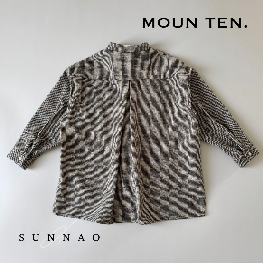 <Moun ten.> cotton tweed pocket - sand x bk