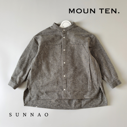 <Moun ten.> cotton tweed pocket - sand x bk