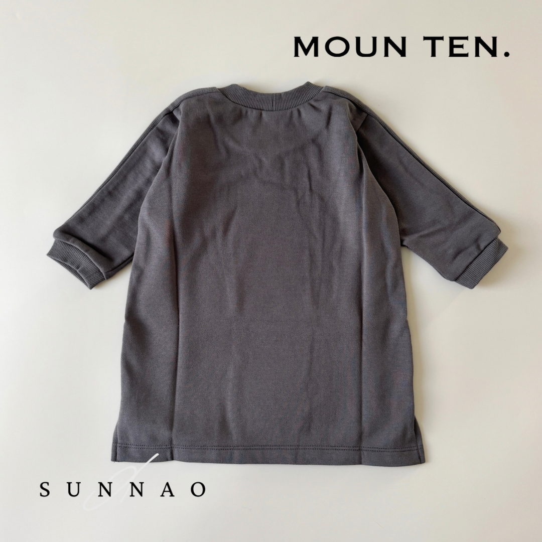 <Moun ten.> light sweat tunic - charcoal