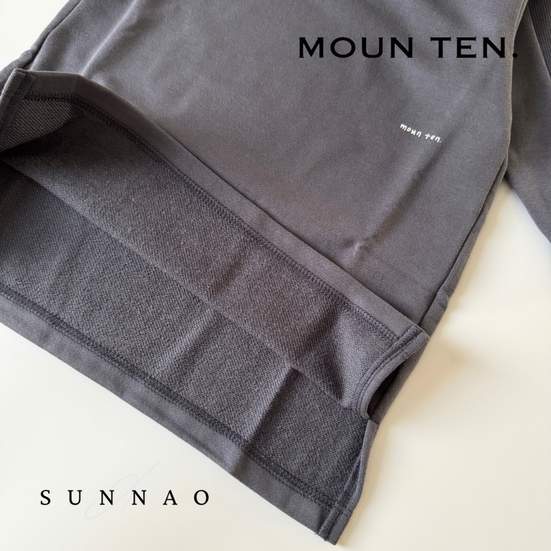 <Moun ten.> light sweat tunic - charcoal