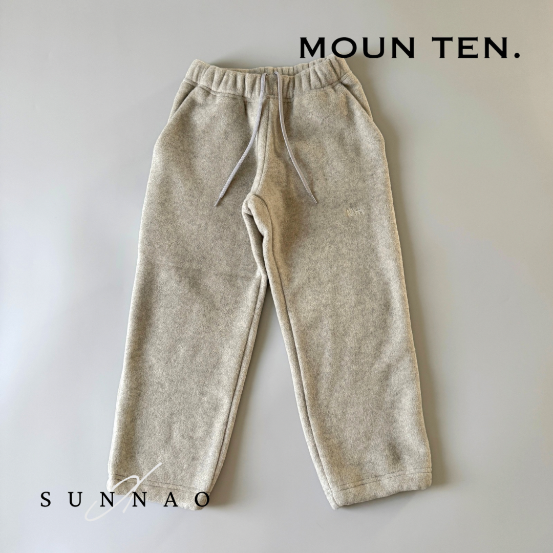 <Moun ten.> melange fleece track - oatmeal