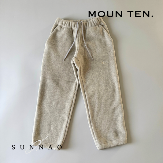 <Moun ten.> melange fleece track - oatmeal