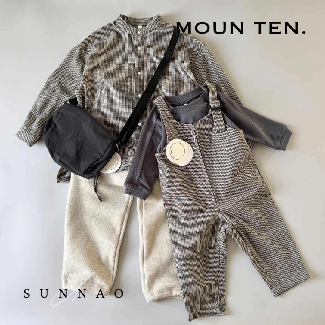 <Moun ten.> cotton tweed pocket - sand x bk