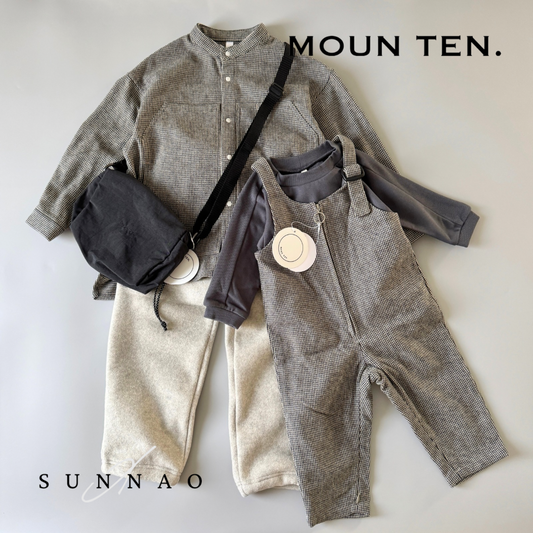 <Moun ten.> cotton tweed pocket - sand x bk