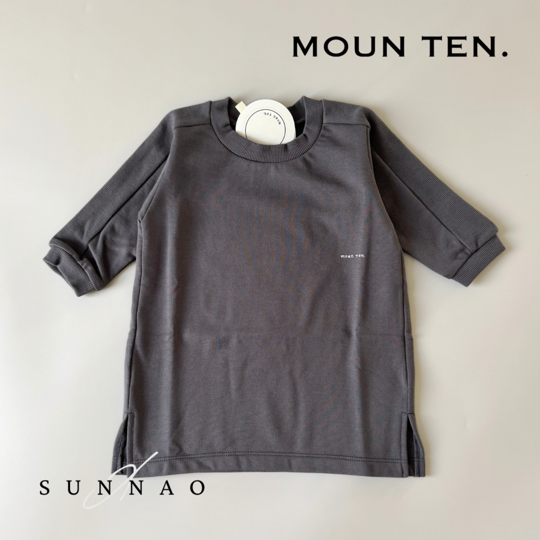 <Moun ten.> light sweat tunic - charcoal