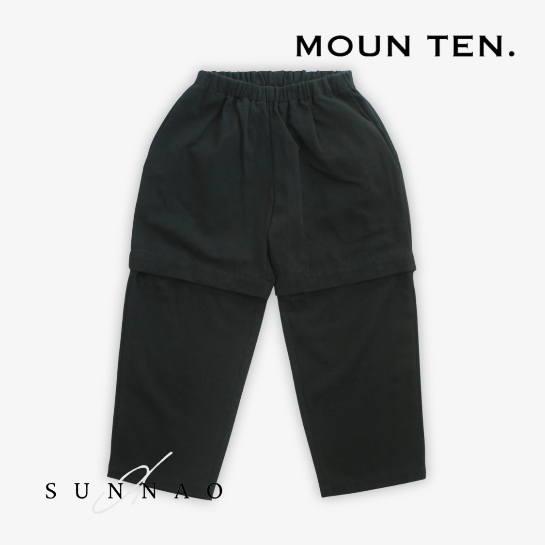 <Moun ten.> c/hemp detachable - black