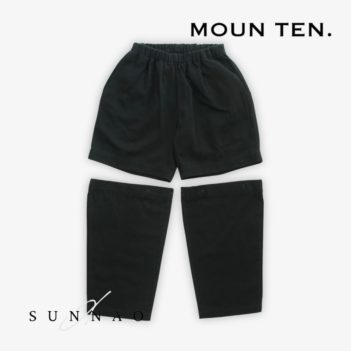 <Moun ten.> c/hemp detachable - black