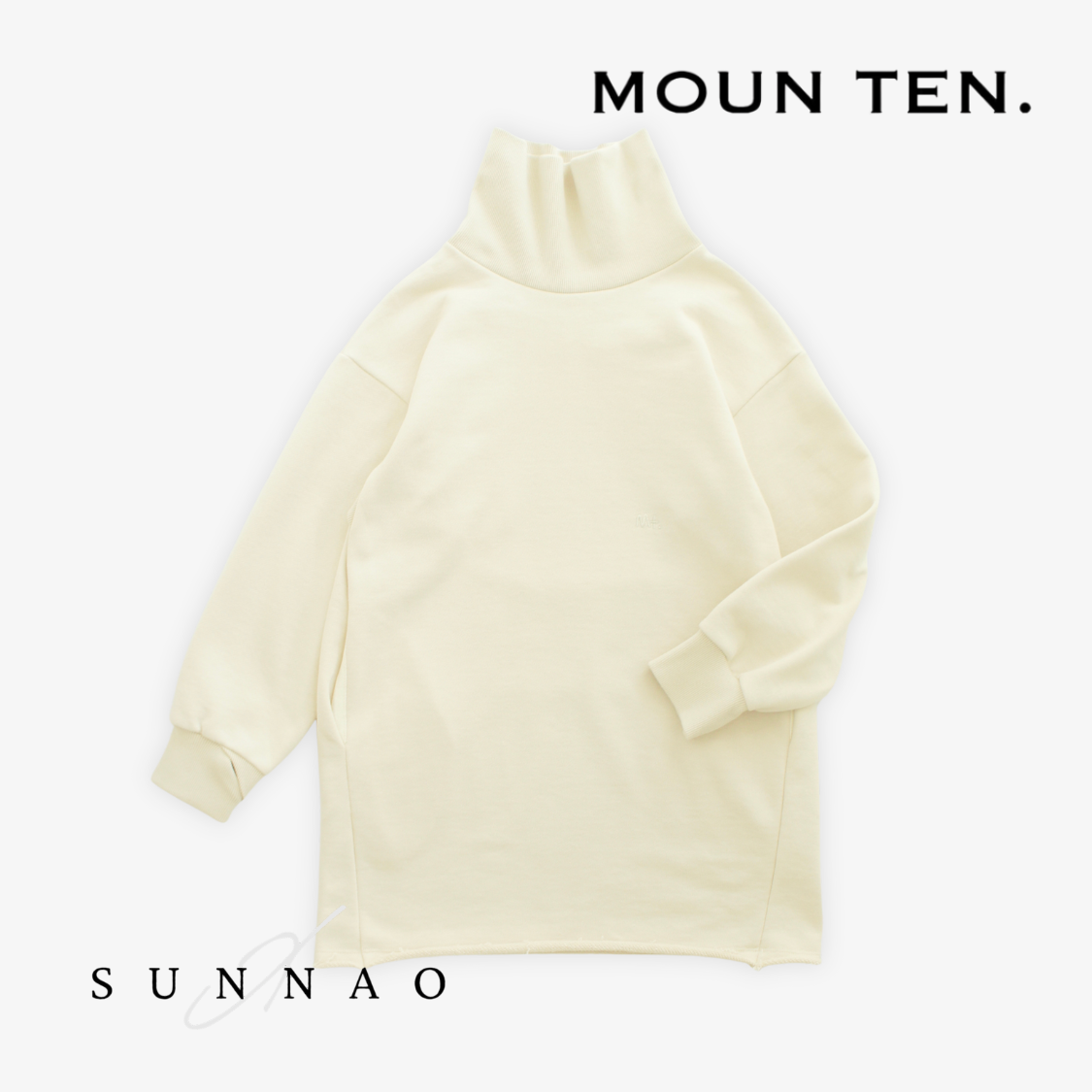 <Moun ten.> sweat highneck - sand