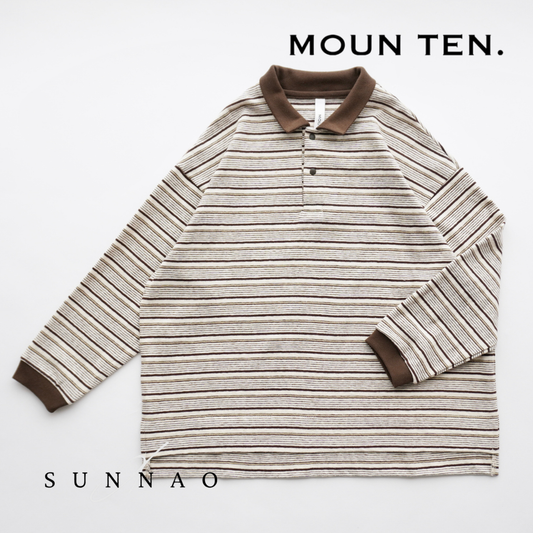 <Moun ten.> vintage border tee - sand