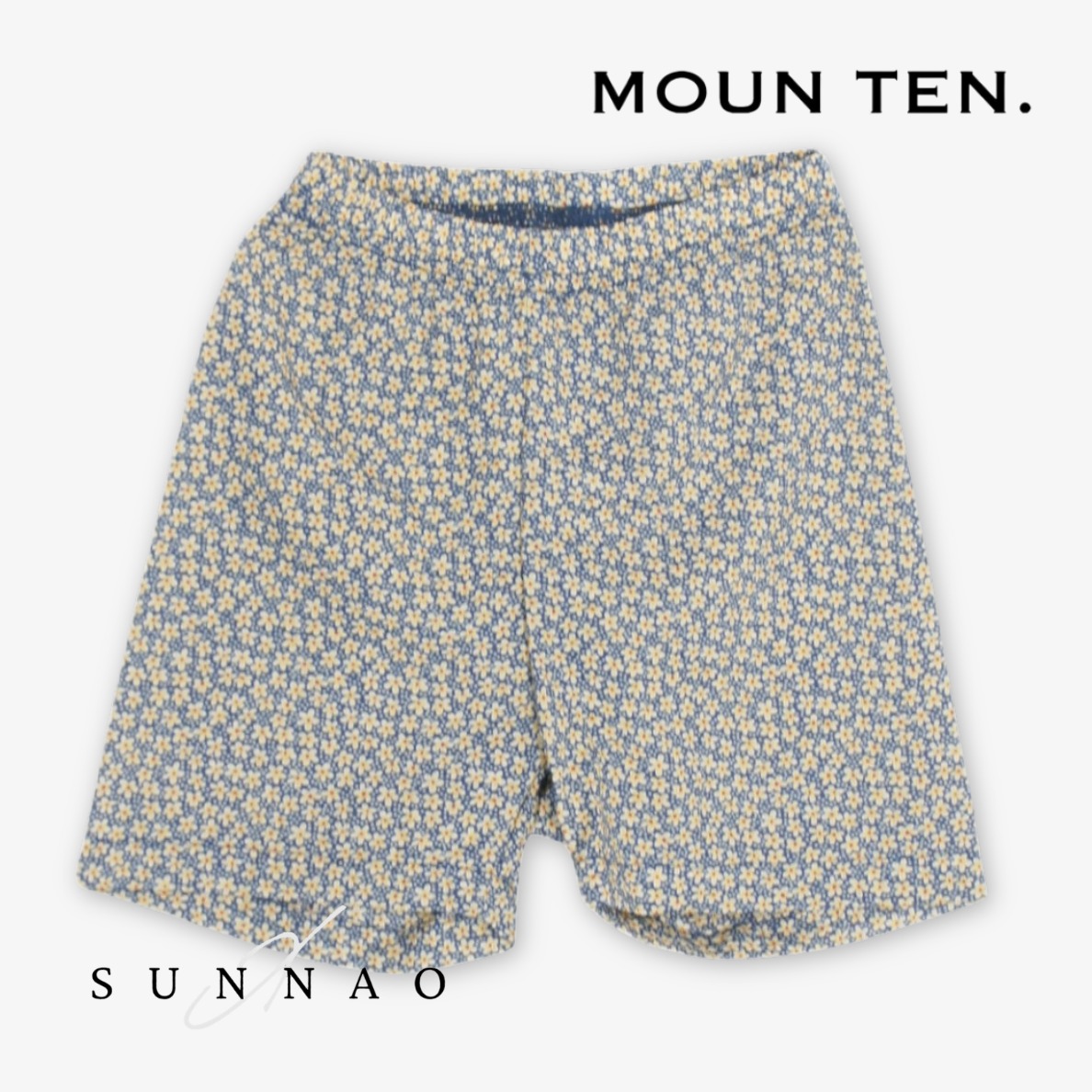 <Moun ten.> flower wave shorts - sunrise