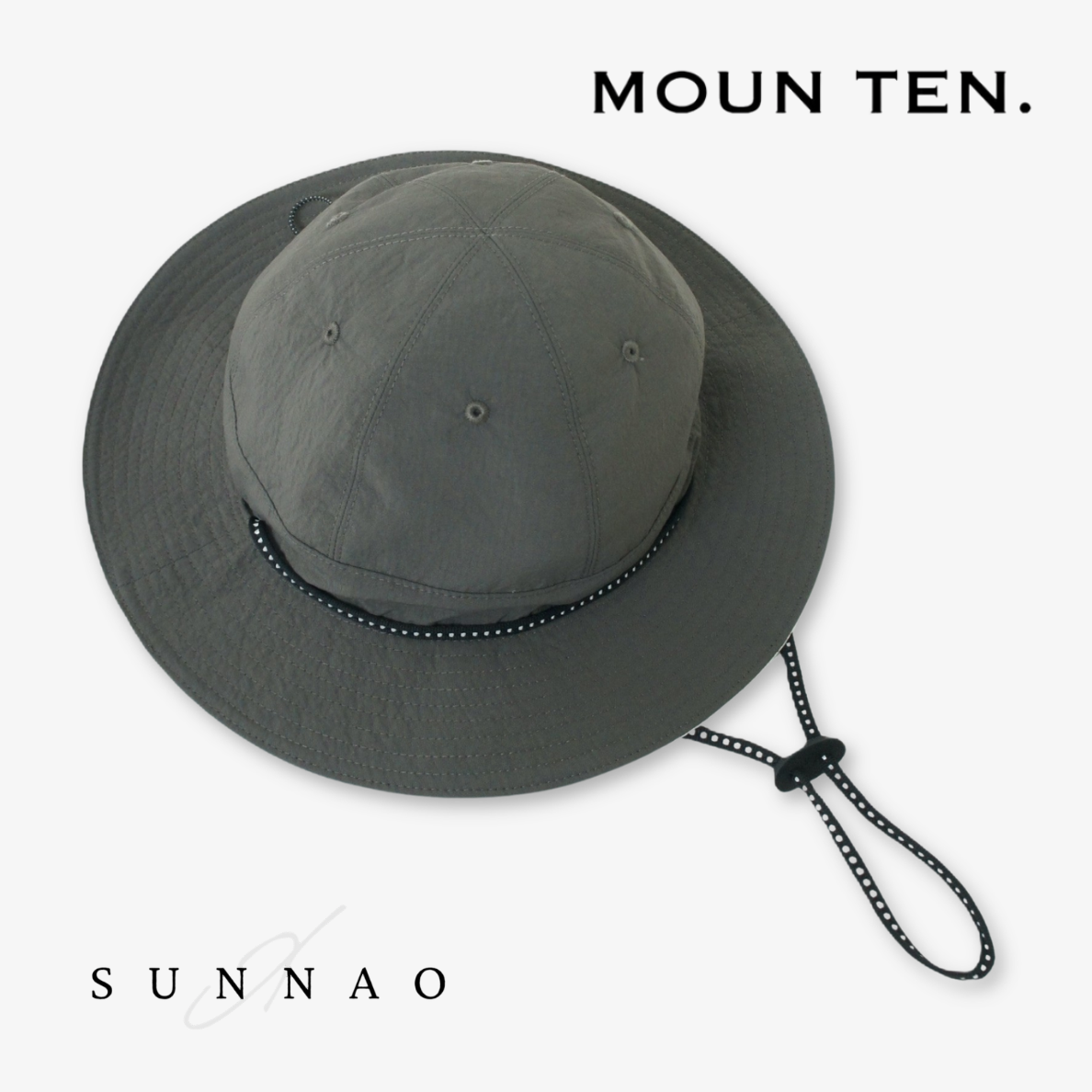 <Moun ten.> reversible adventure hat - charcoal x sand