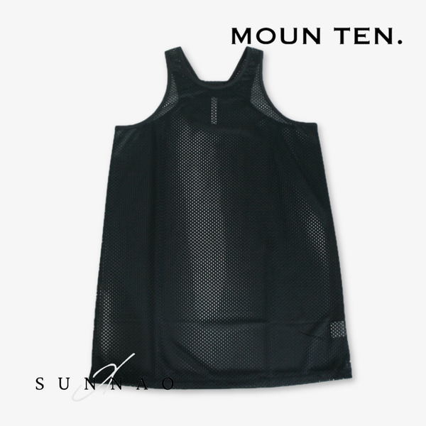<Moun ten.> mesh tank dress - black