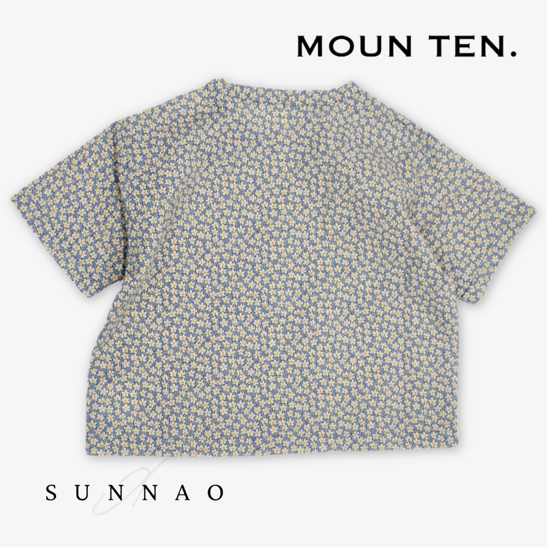 <Moun ten.> flower wave tee shirts - sunrise