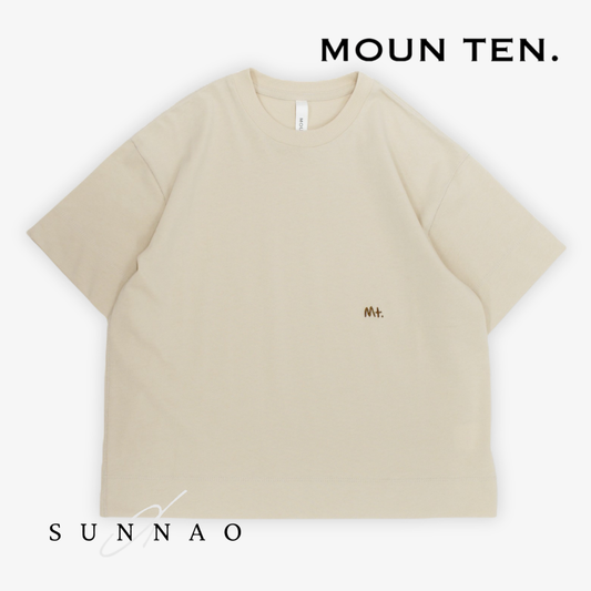 <Moun ten.> vintage cotton big T - sand　