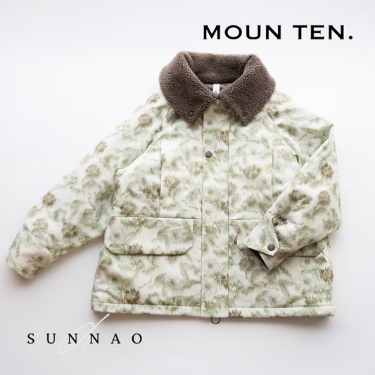 <Moun ten.> flower camo boa callor blouson