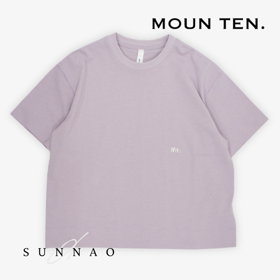 <Moun ten.> vintage cotton big T - lilac　