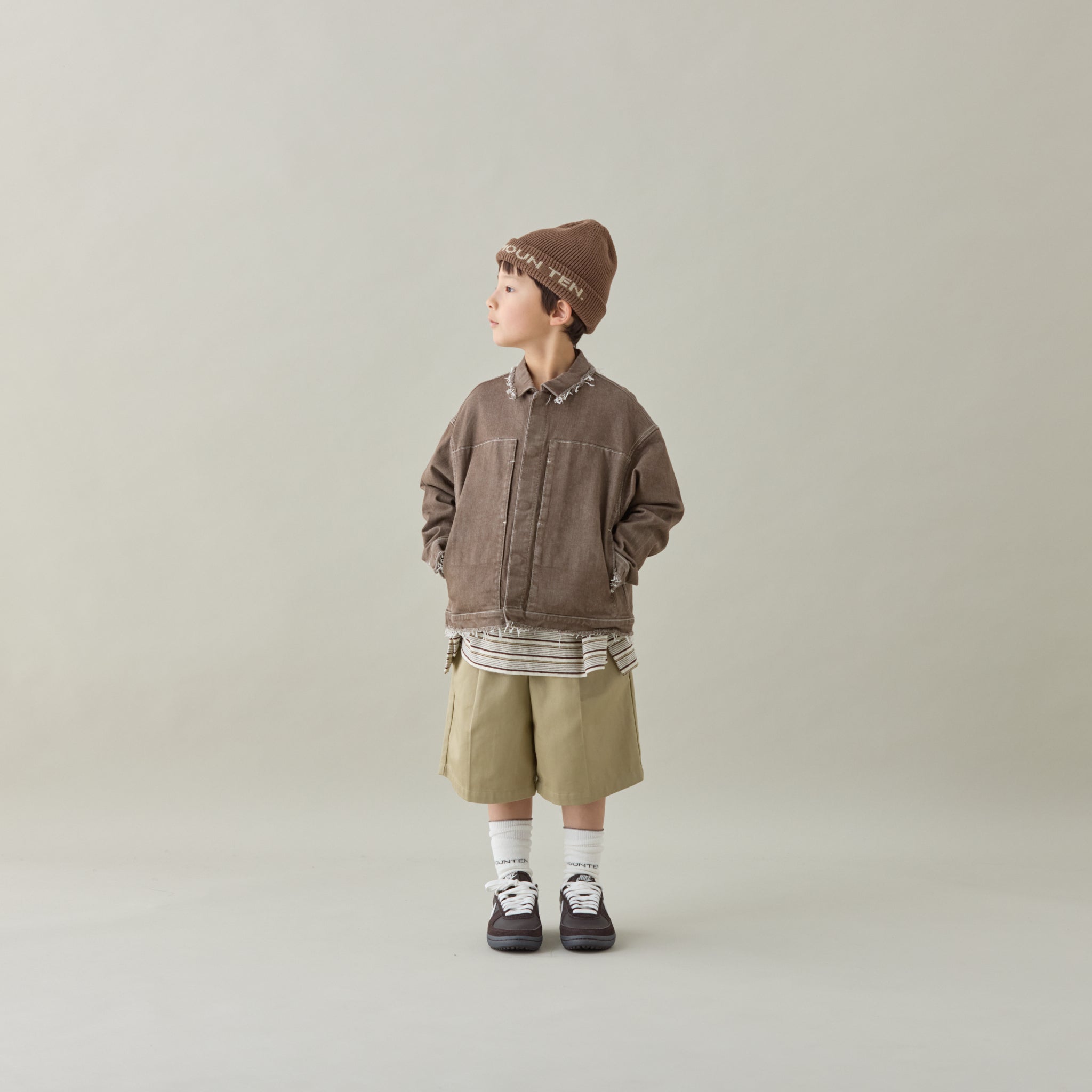 <Moun ten.> Watch cap - Cocoa