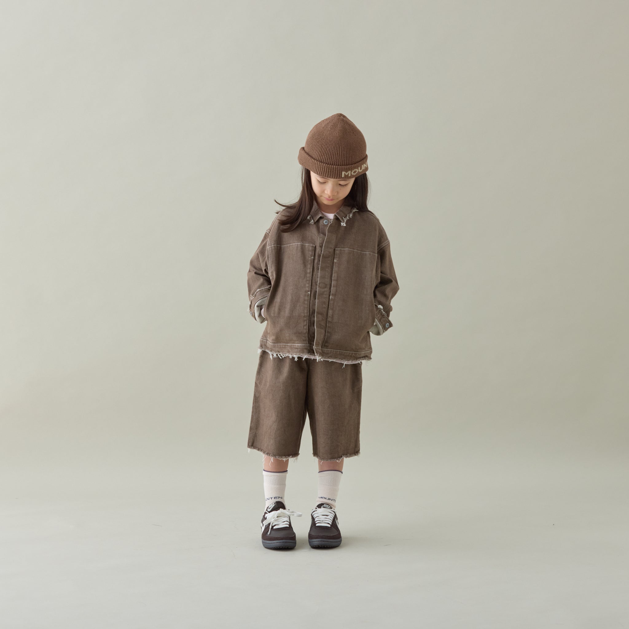<Moun ten.> Watch cap - Cocoa