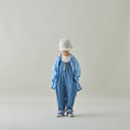 Gallery viewerに画像を読み込む, <Moun ten.> herringbone denim salopette - vintage blue
