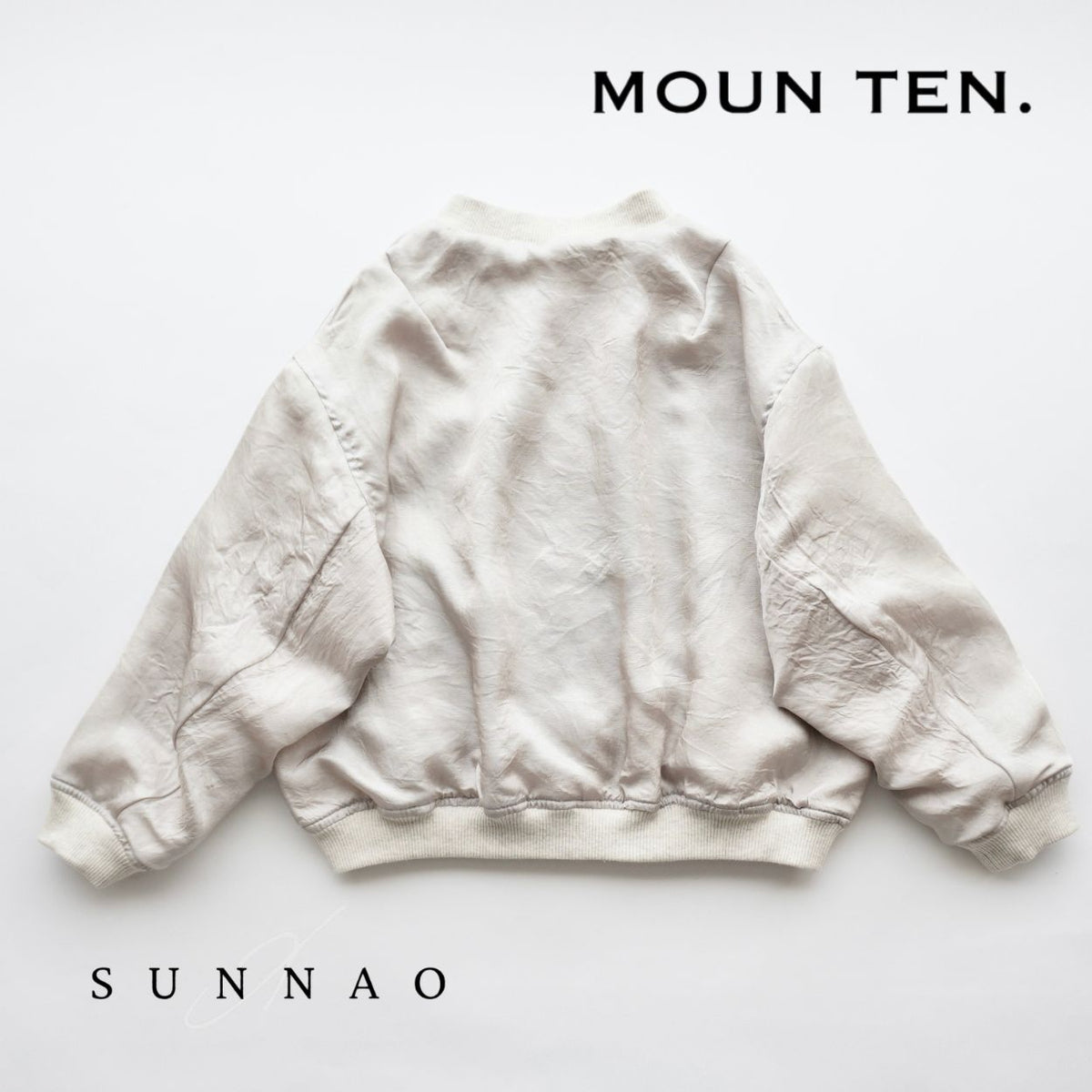 <Moun ten.> flower quilt reversible blouson - oatmeal