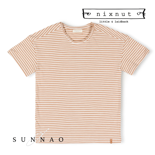 <Nixnut> Com Tshirt - Biscuit Stripe