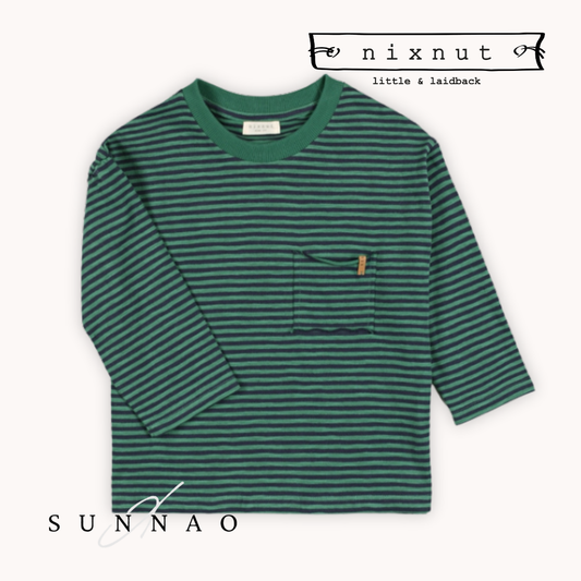 <Nixnut>Drop Shirt - Navy Stripe