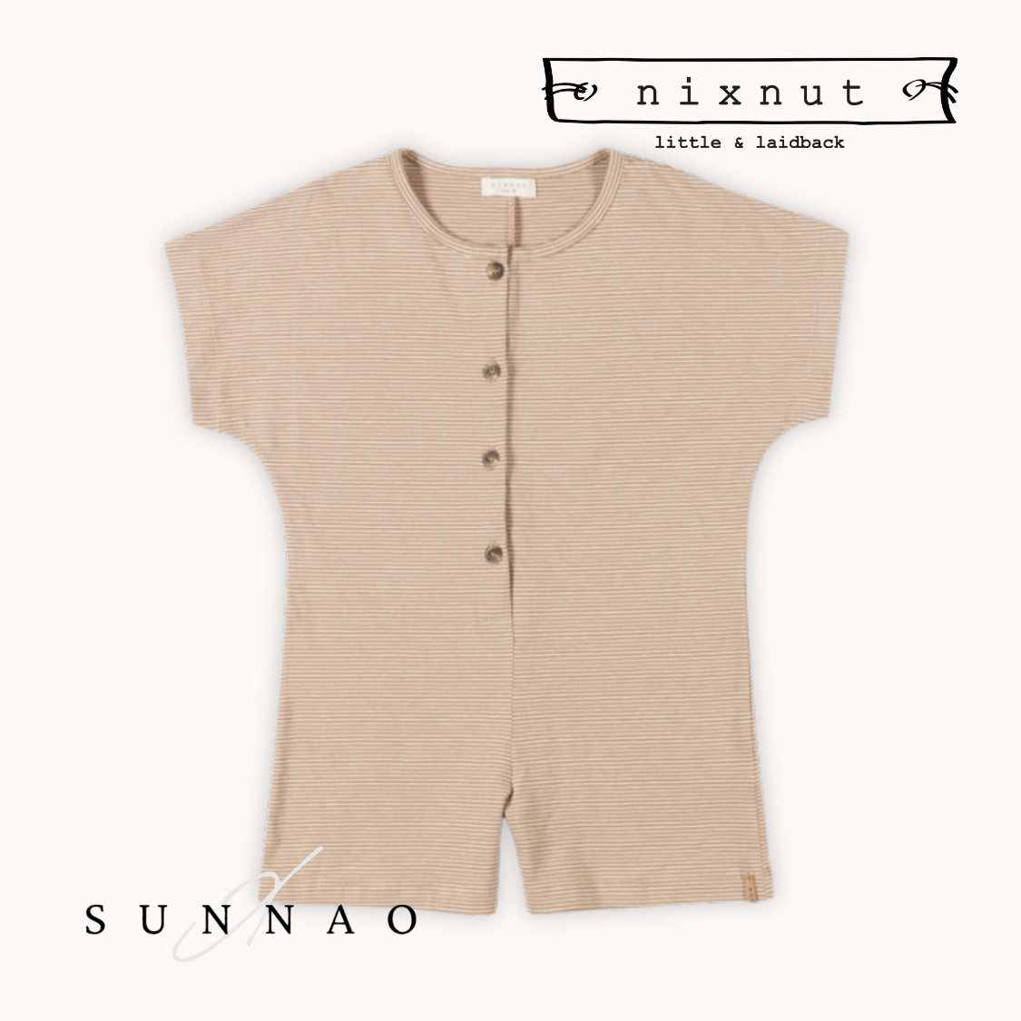 <Nixnut>Row Playsuit - Dust Stripe