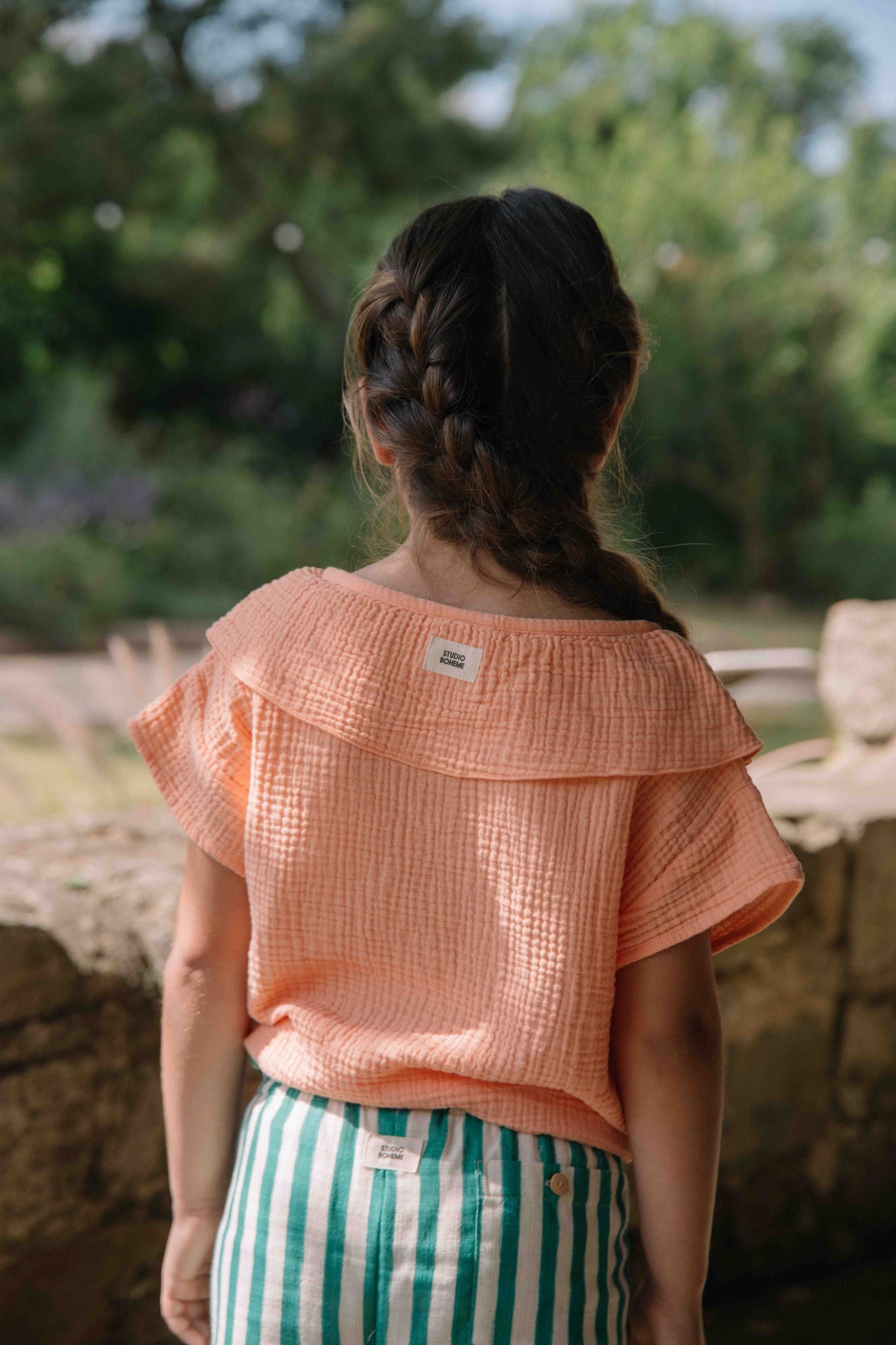 【予約／送料無料】<STUDIO BOHEME PARIS> BLOUSE COCO - PEACH（12M-6Y）