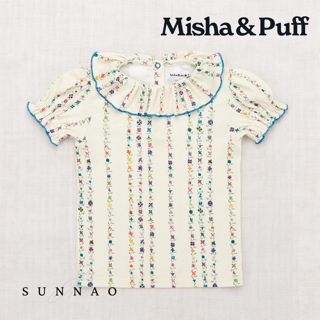 <Misha&Puff> Balloon Sleeve Paloma Tee - String Little Botanica（2-8Y）