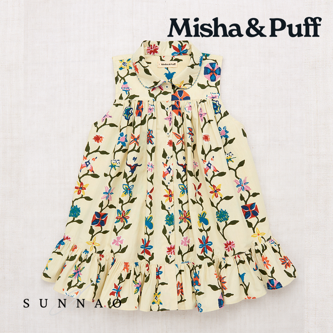 <Misha&Puff> Yelena Dress - Alabaster Botanica（2-6Y）