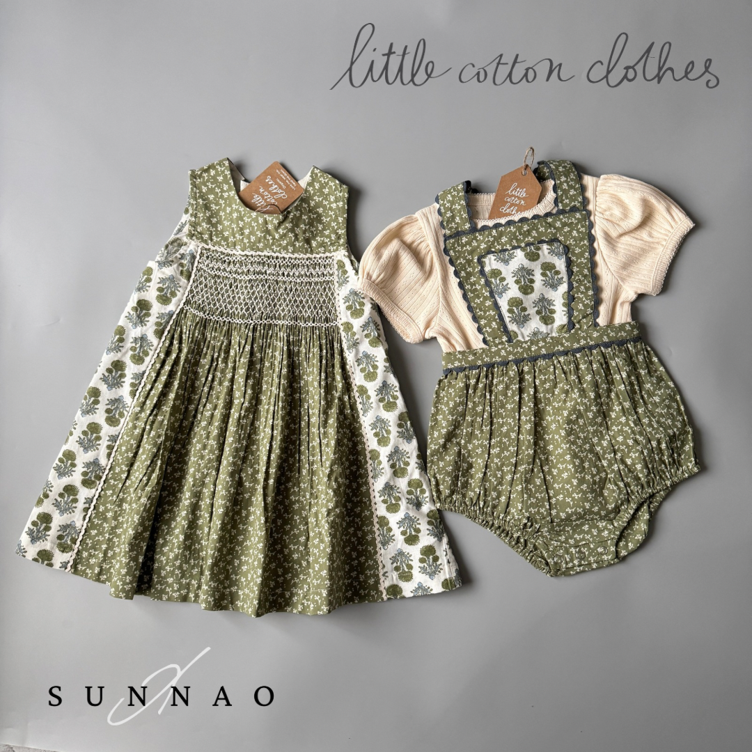 【送料無料】<Little Cotton Clothes> Dhalia Romper Hawthorn Floral （6M-4Y）