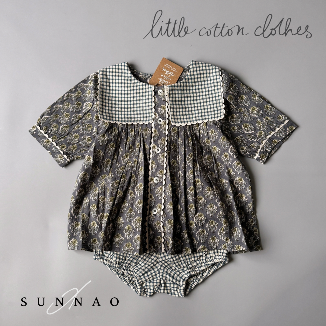 【送料無料】<Little Cotton Clothes> Lara Blouse Thistle Floral（2-6Y）